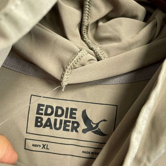 NEW Eddie Bauer Solarfoil Long Sleeve Hoodie Men's XL UPF 50+ Moisture Wicking - Picture 4 of 9